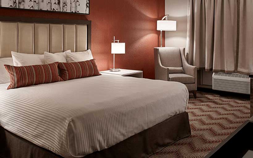 Hotel King Room Sleeping Area