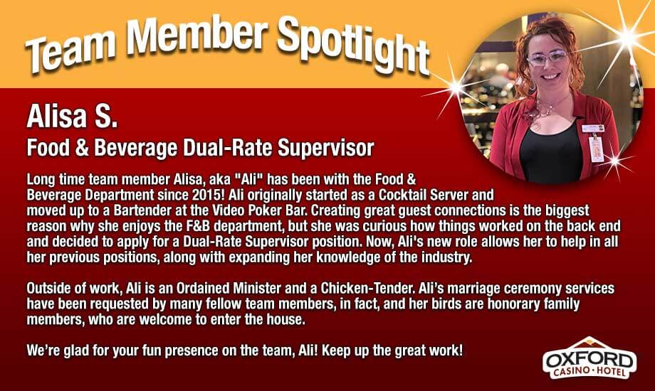 Team Member Spotlight Alisa