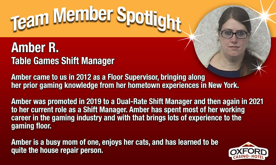 Team Member Spotlight Amber