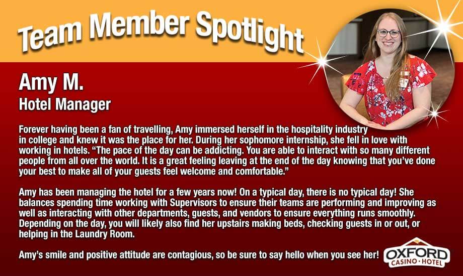 Team Member Spotlight Amy