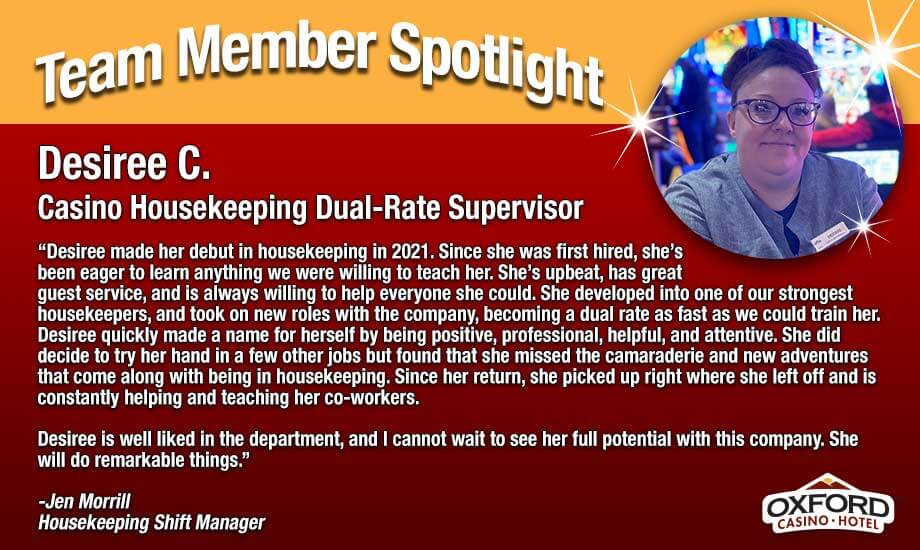Team Member Spotlight Desiree
