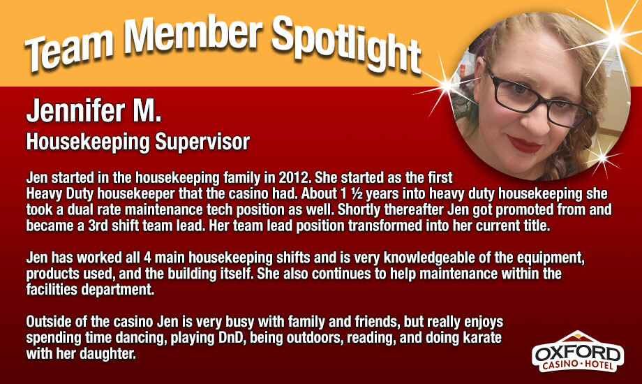 Team Member Spotlight Jennifer