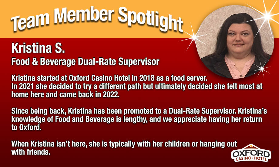Team Member Spotlight Kristina