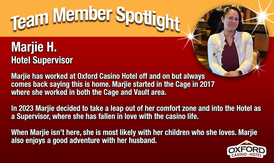 Team Member Spotlight Marjie