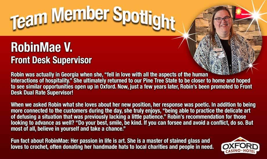 Team Member Spotlight RobinMae