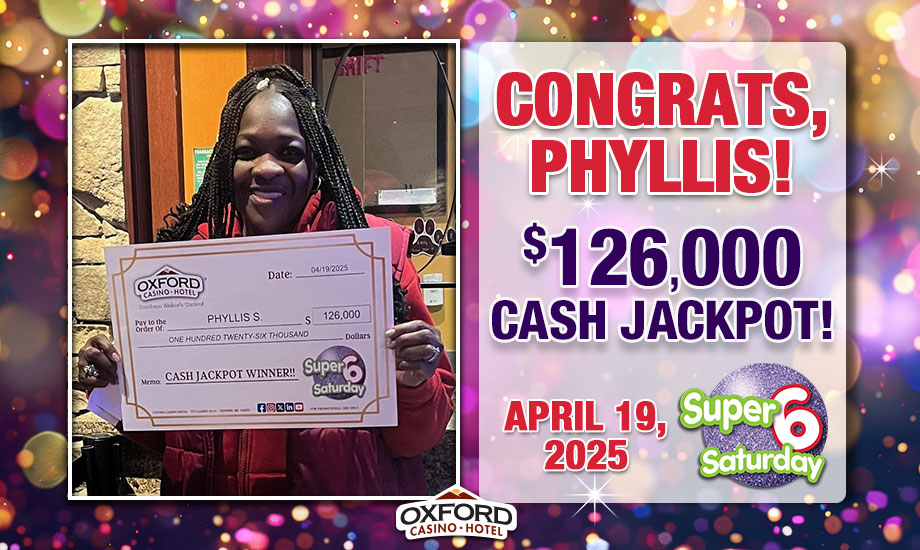 Phyllis S 126K CASH jackp