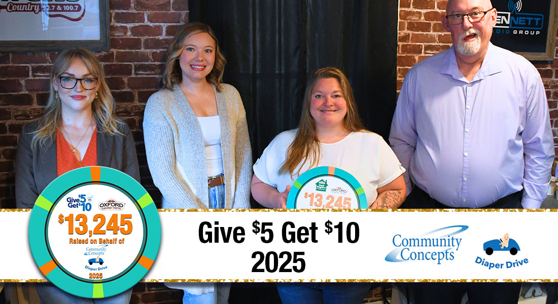 COMMUNITY CONCEPTS DIAPER DRIVE CHECK PRESENTATION
