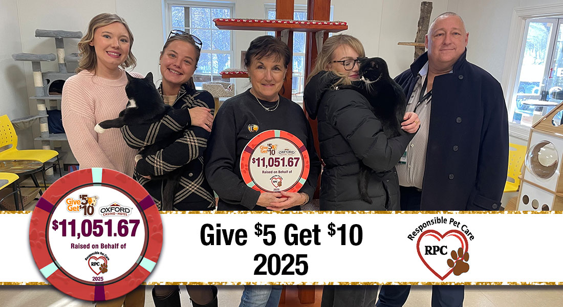 GIVE $5 RESPONSIBLE PET CARE CHECK PRESENTATION